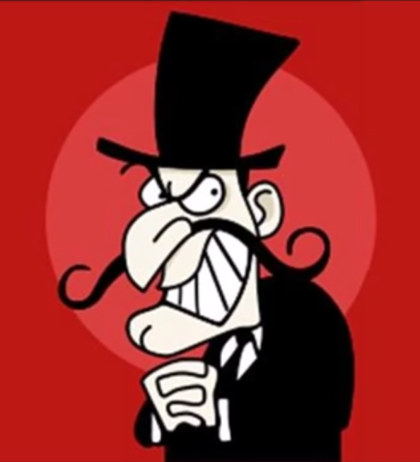 Caricature of villain